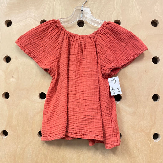 Orange Gauze Top