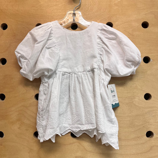 White Eyelet Top