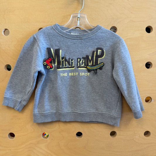 Grey Mini Ramp Velcro Pullover