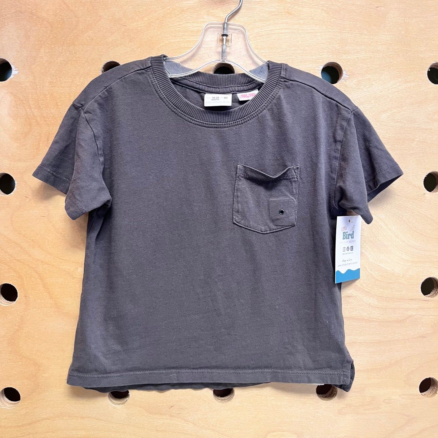 Grey Pocket Tee