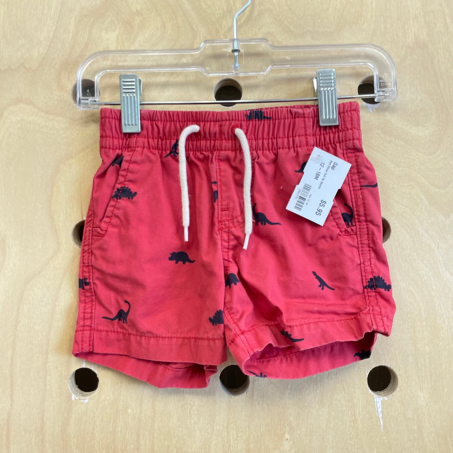Red Dinos Pull On Shorts