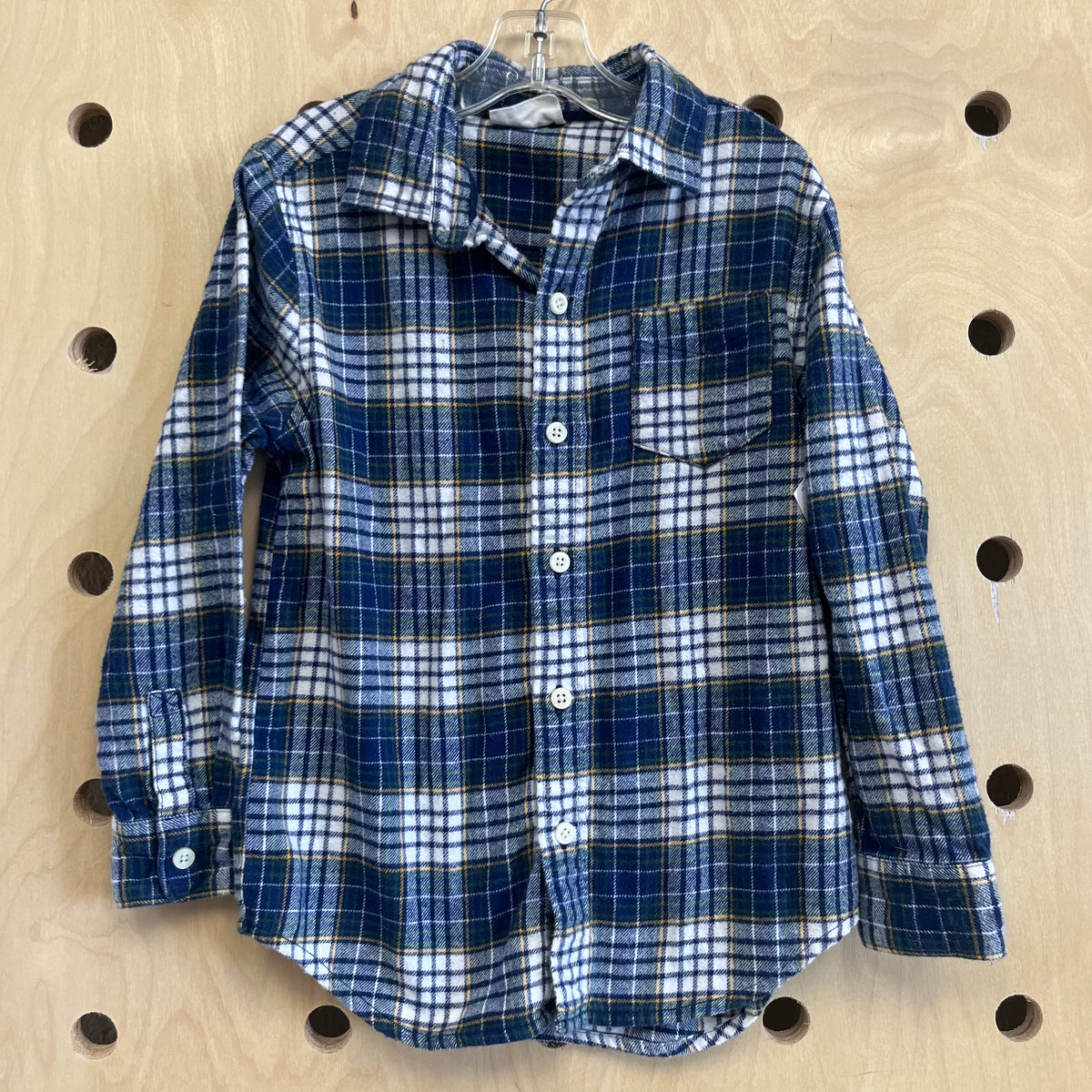 Blue Green & Yellow Flannel