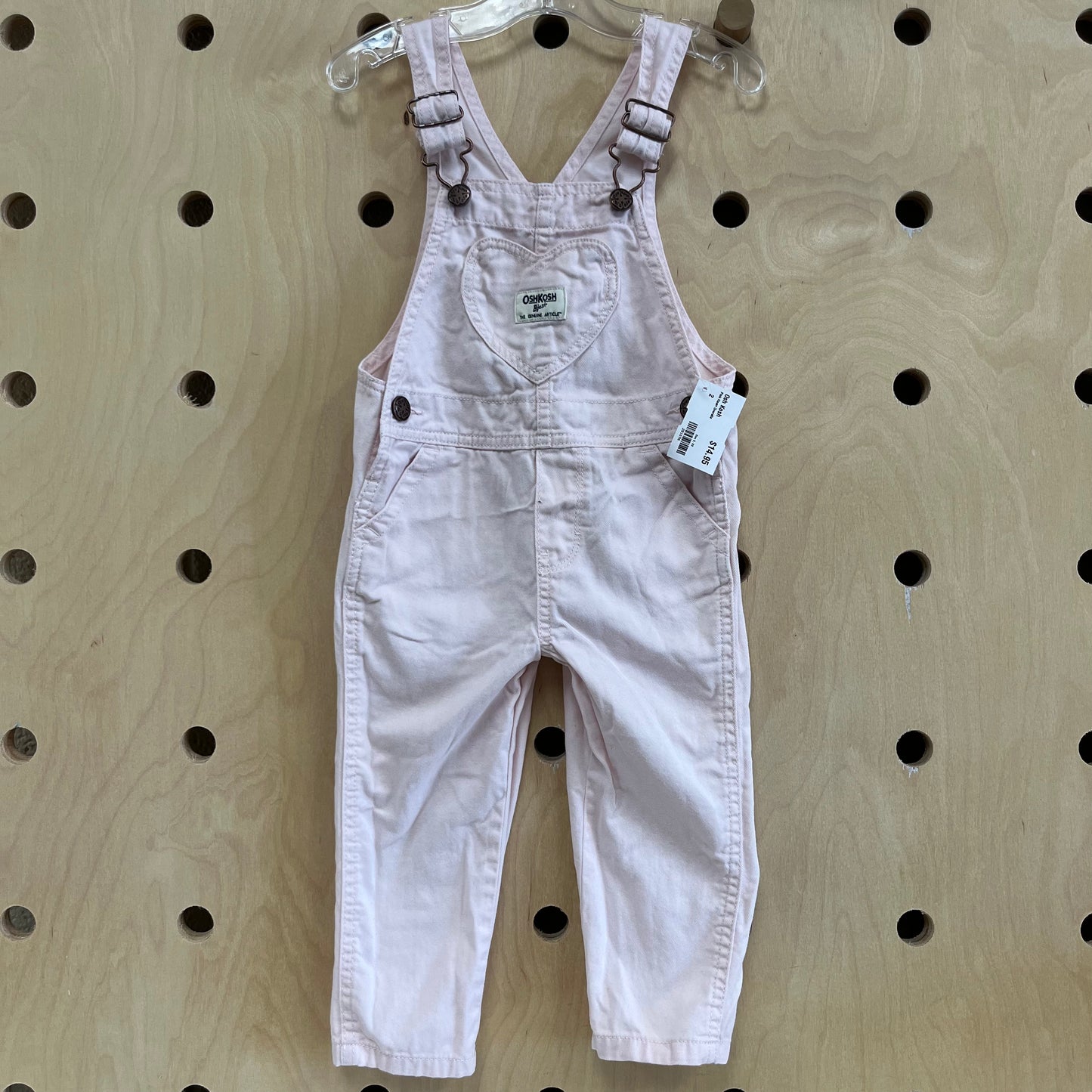 Pink Heart Overalls