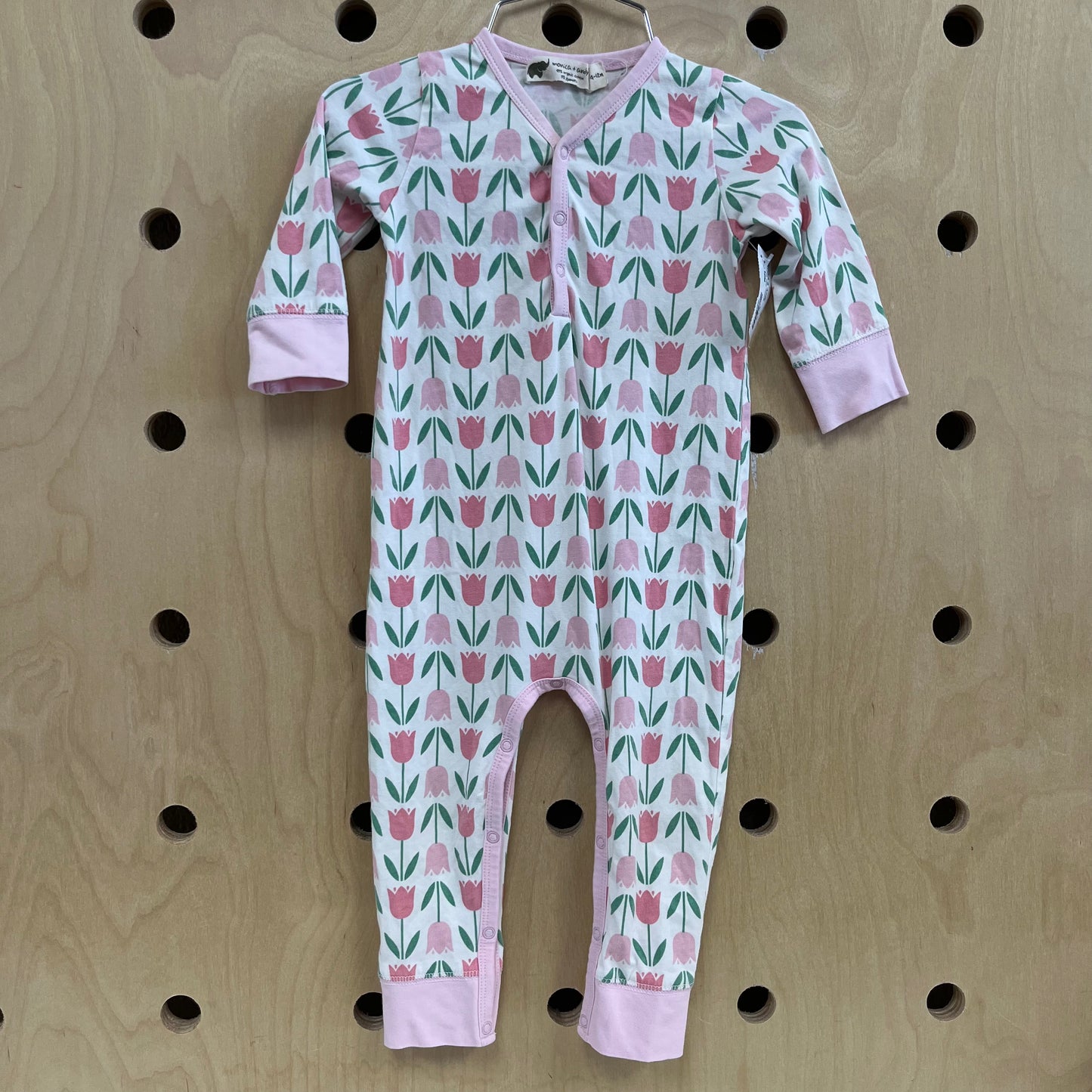 White+Pink Tulip Pajamas