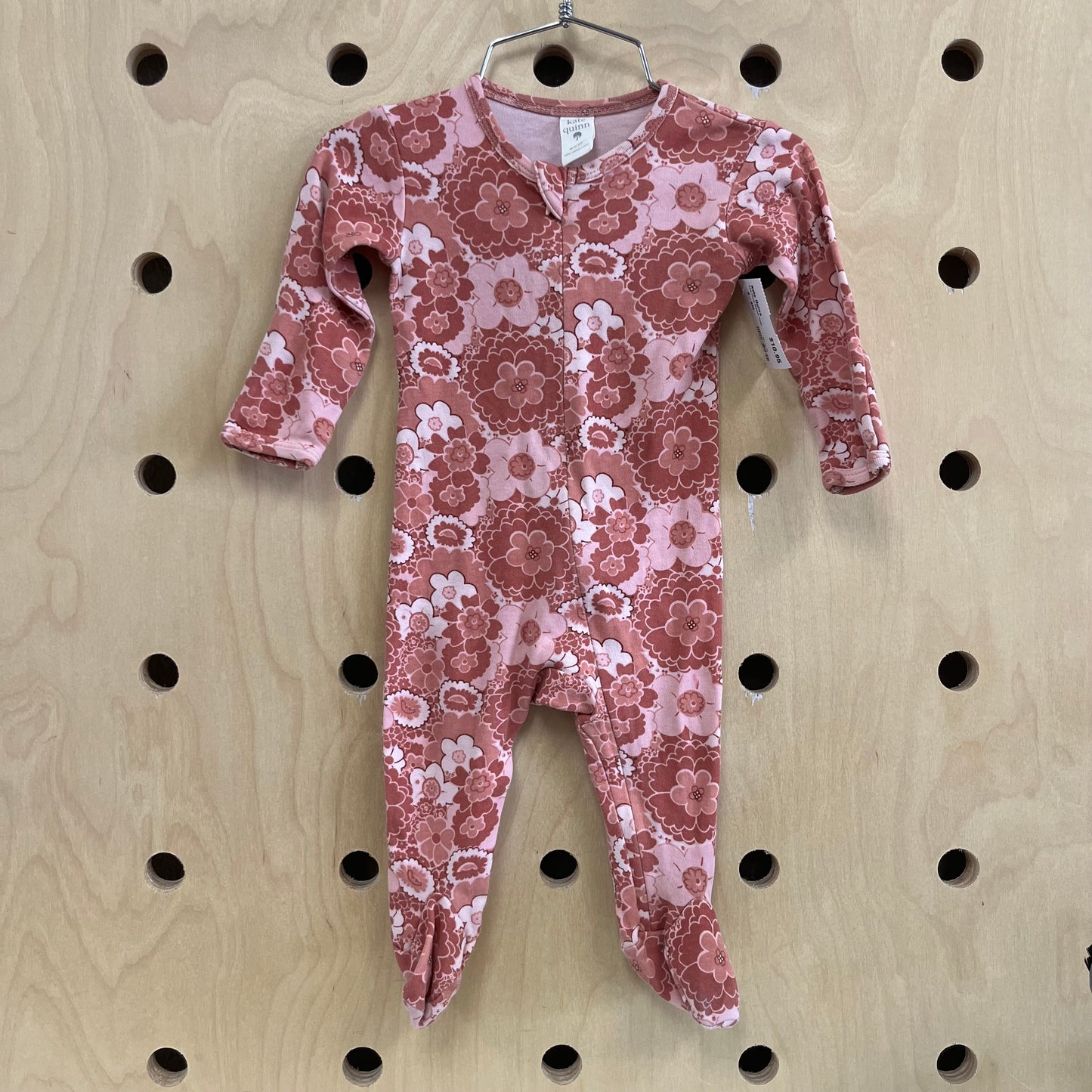 Pink Floral Organic Zippy