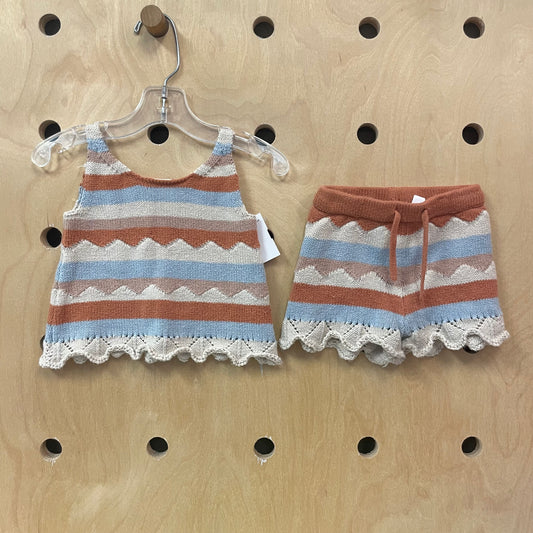 Blue + Browns Knit Outfit