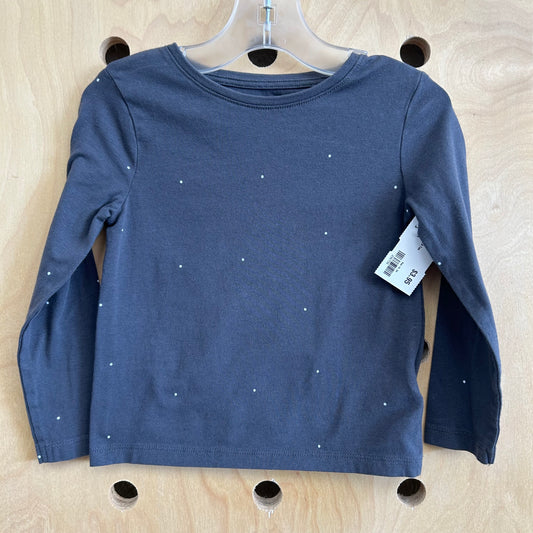 Grey Dots LS Tee