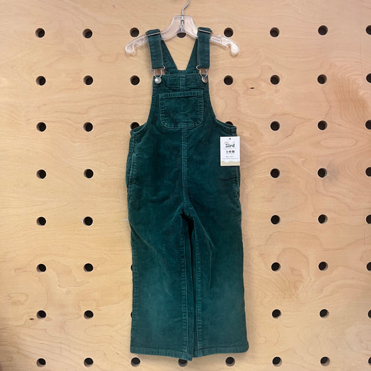 Green Cord Overalls