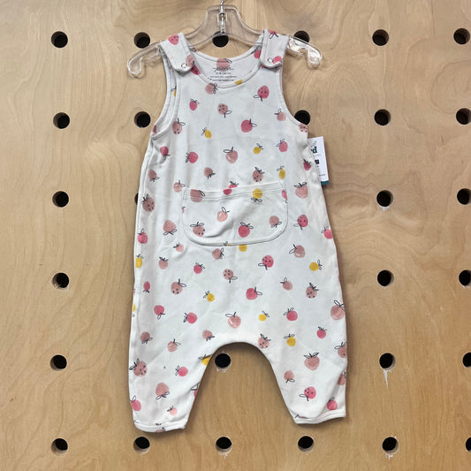 Organic Cream Fruits Romper