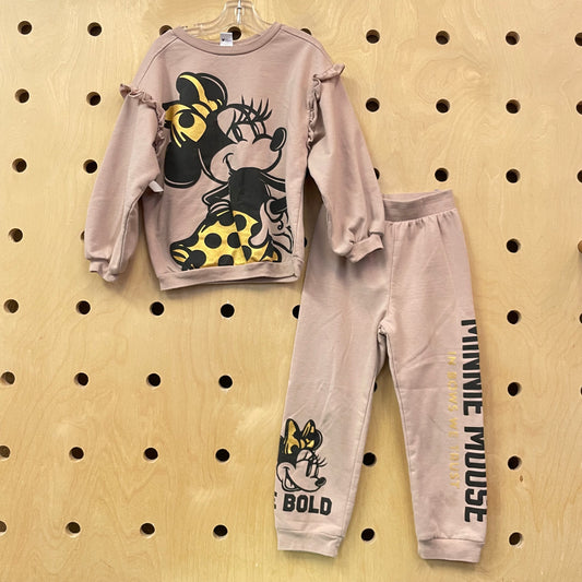 Mauve Minnie Bowtastic Fleece Outfit