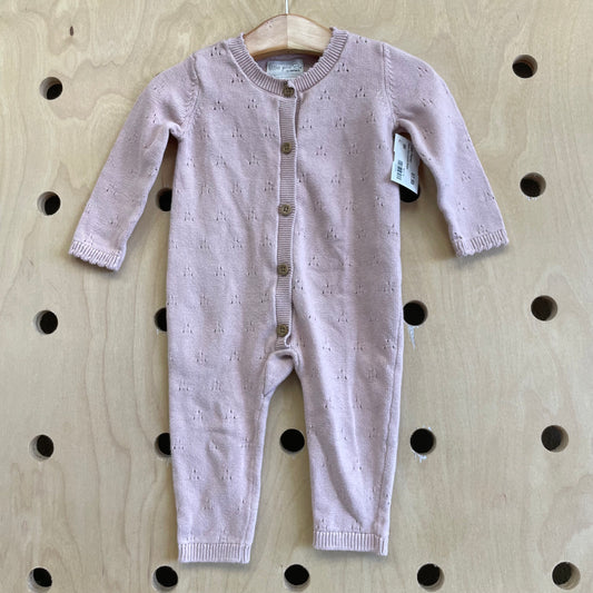 Organic Blush Pointelle Romper