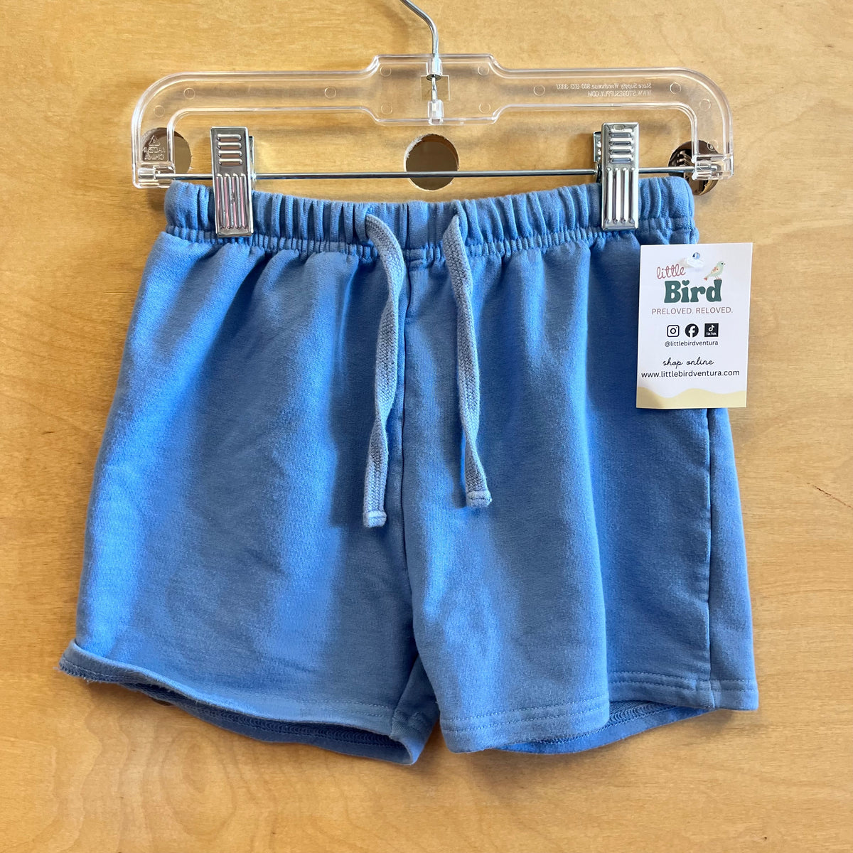 Blue Bamboo Drawstring Shorts