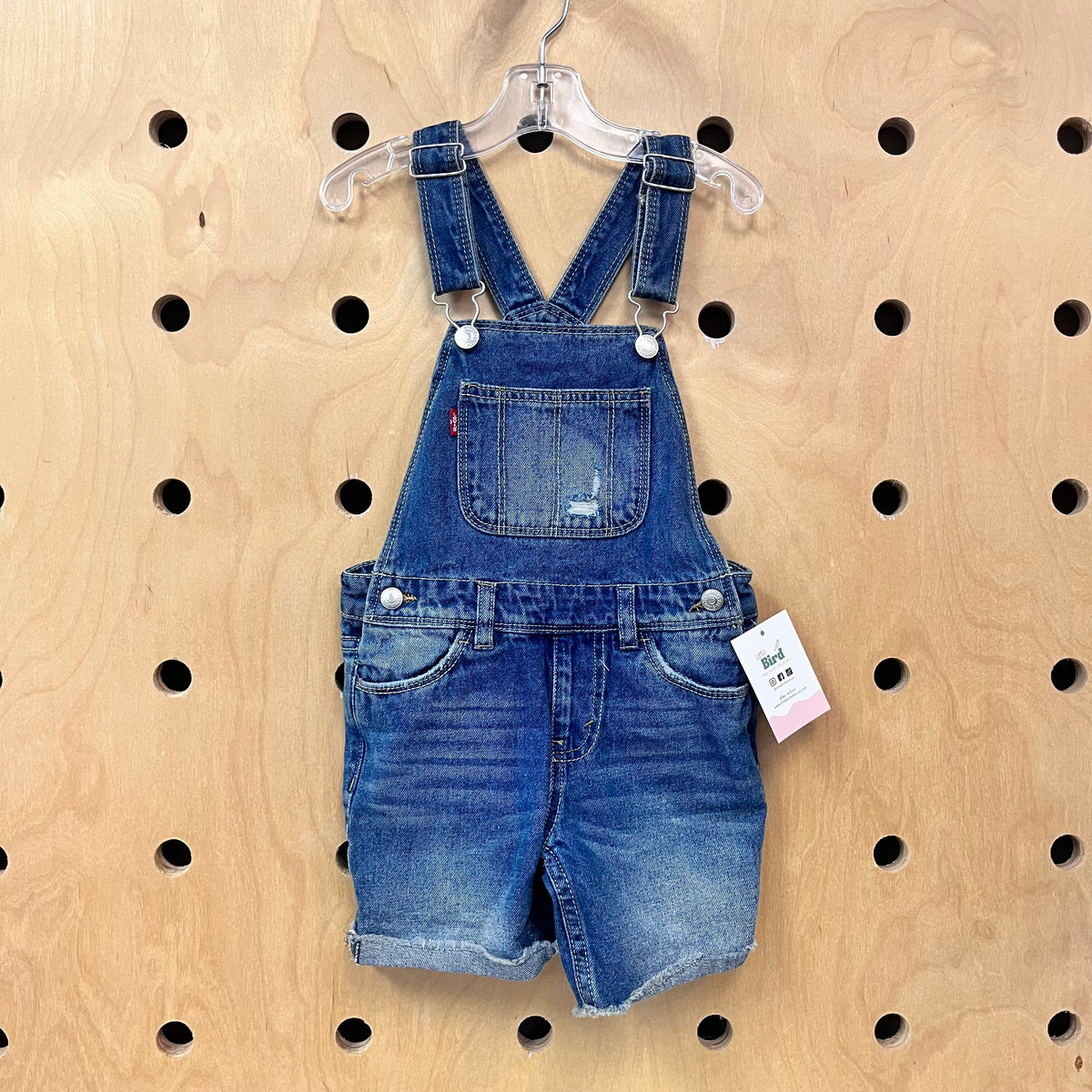Denim Overall Shorts