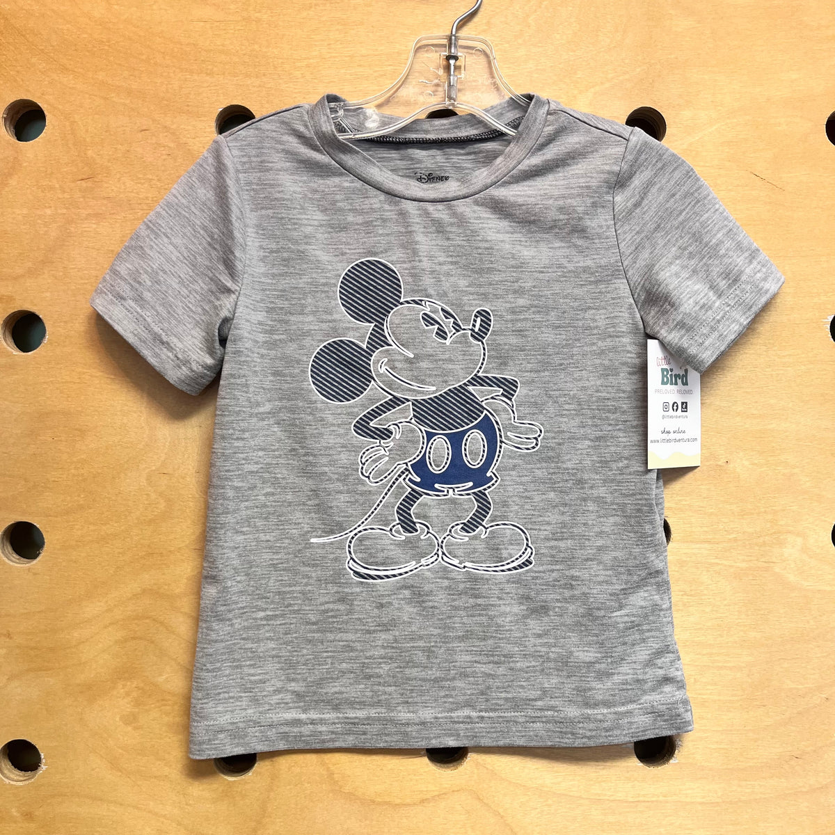 Grey/Blue Mickey Active Tee