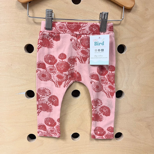 Pink Organic Floral Leggings