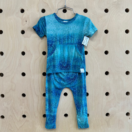 Blue Bamboo Romper