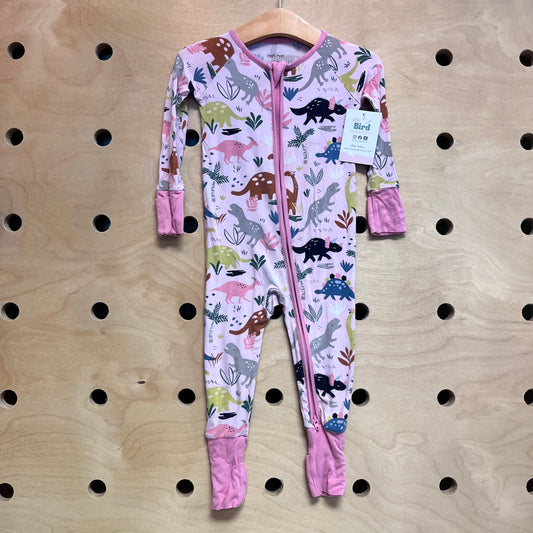 Pink Bamboo Dinos Zippy