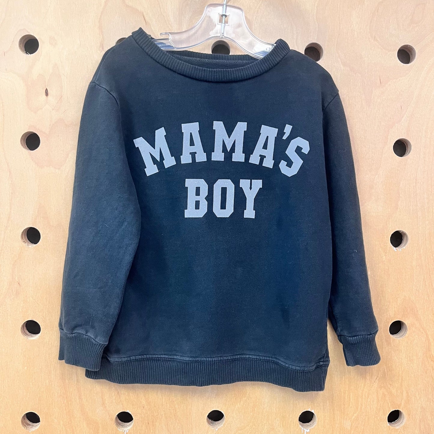 Black 'Mamas Boy' Crewneck