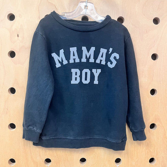 Black 'Mamas Boy' Crewneck