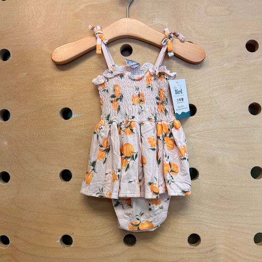 Pink/Orange Bamboo Citrus Romper