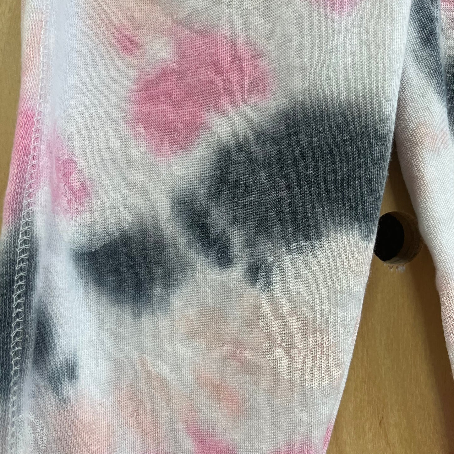 Pink & Grey Skulls Tie Dye Joggers