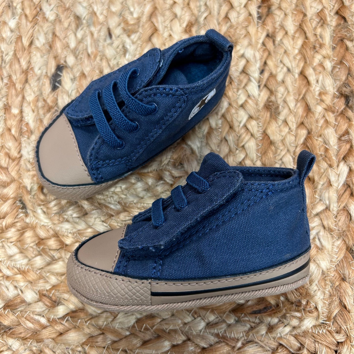 Navy & Brown Soft Sole Shoes