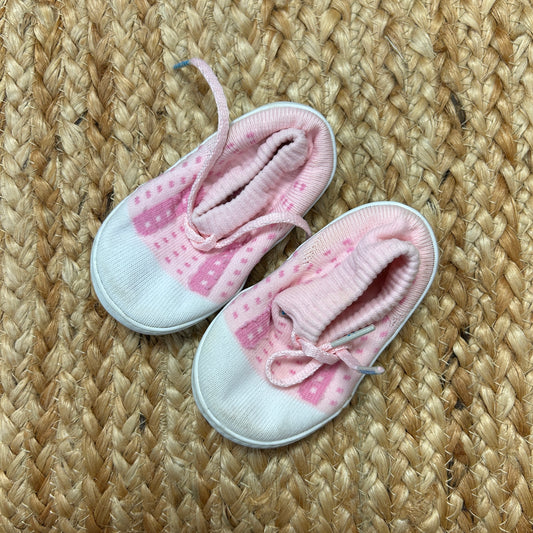 Pink & White Soft Shoes