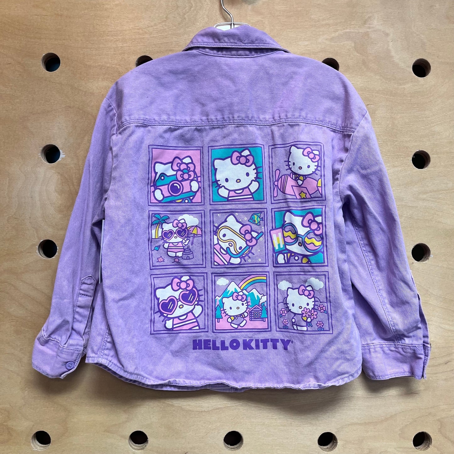 Lavender 'Happiness Overload' Button Up