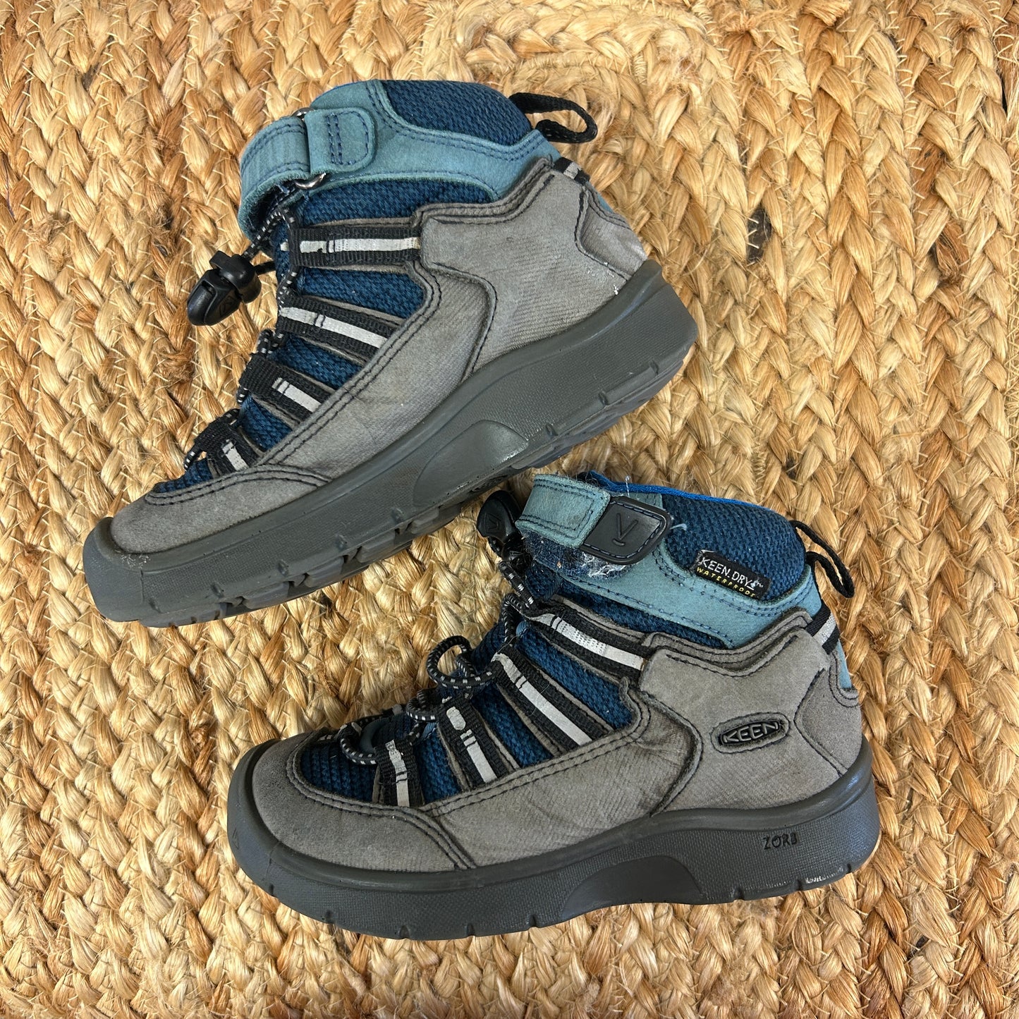 Blue & Grey Hiking Boots