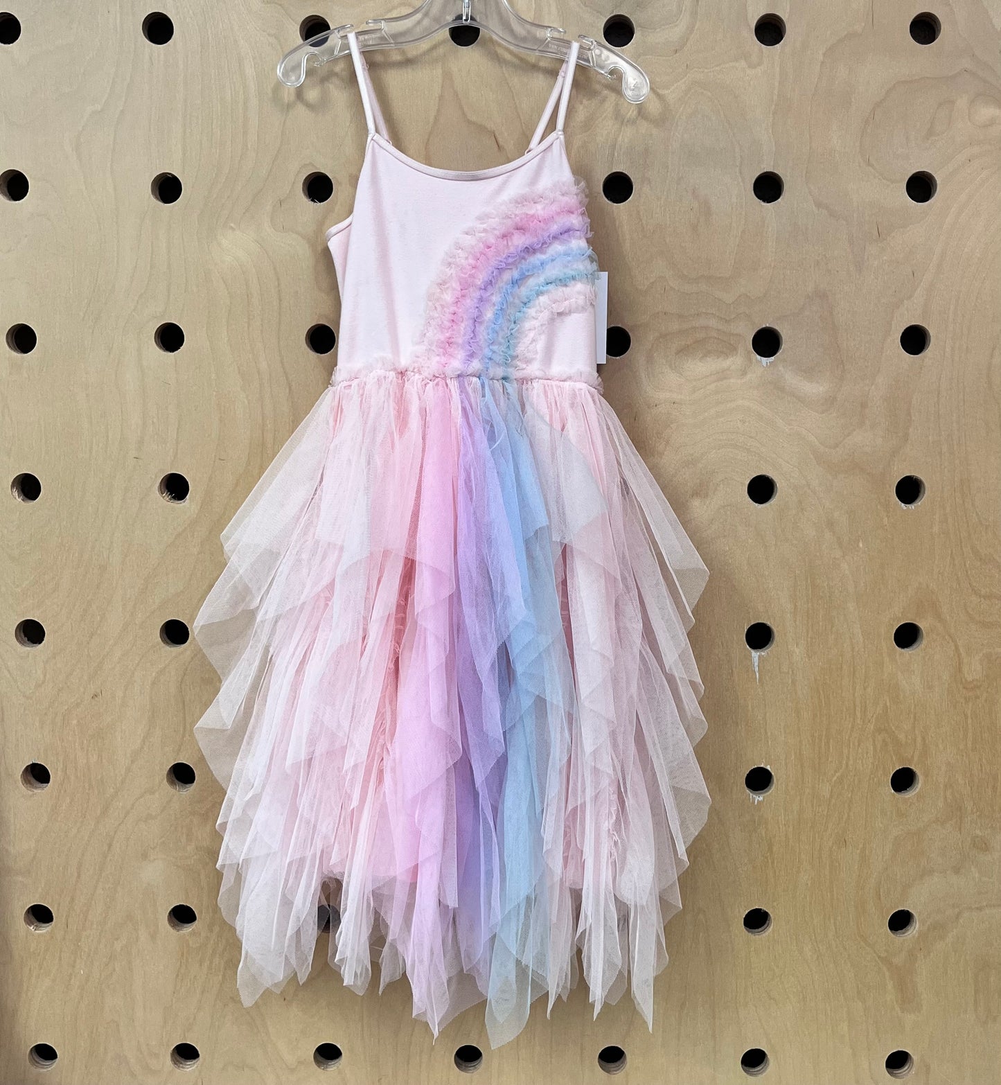 Pink Pastel Rainbow Tulle Dress