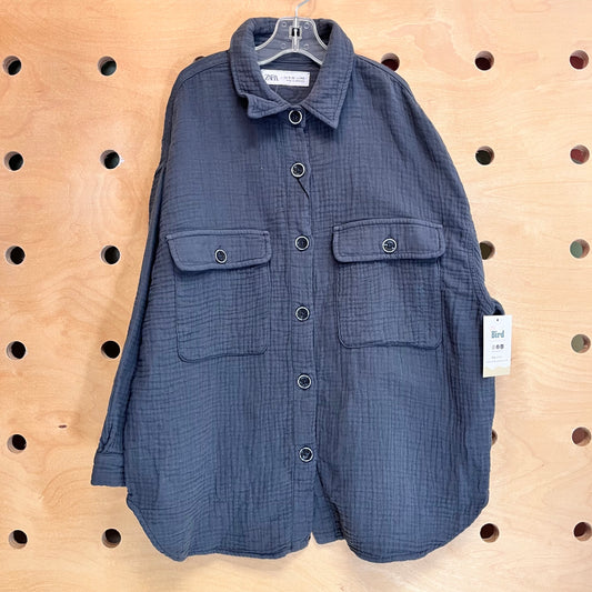 Grey Gauze Button Up NEW!