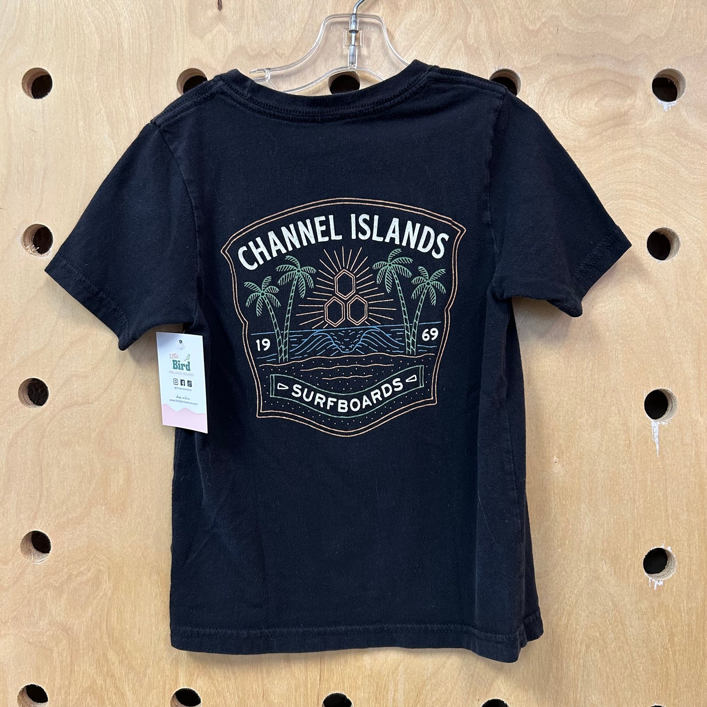 Black Channel Islands Surf Shop Tee