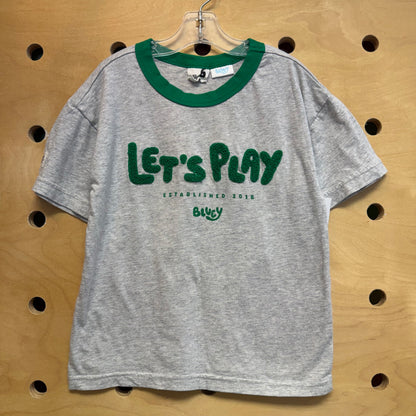 Grey/Green 'Lets Play' Tee