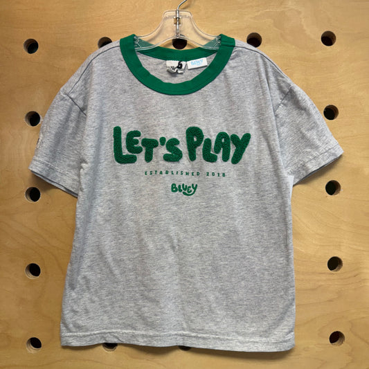 Grey/Green 'Lets Play' Tee
