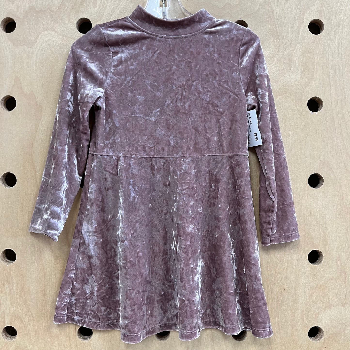 Dusty Lavender Velour Dress