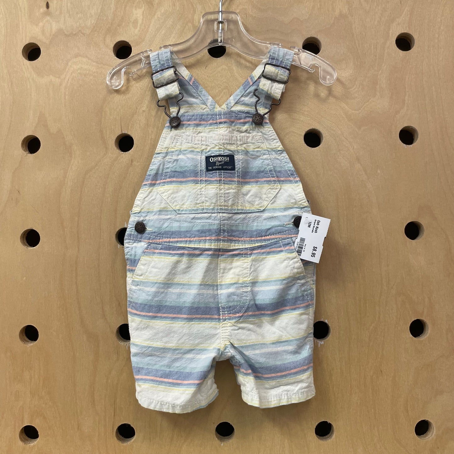 Striped Shortalls