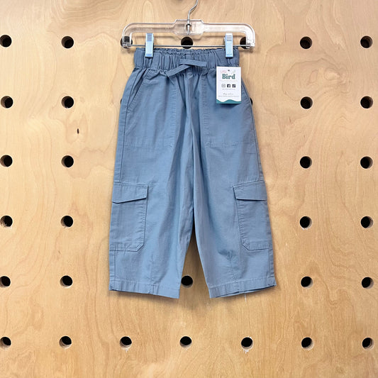 Blue Cargo Drawstring Pants