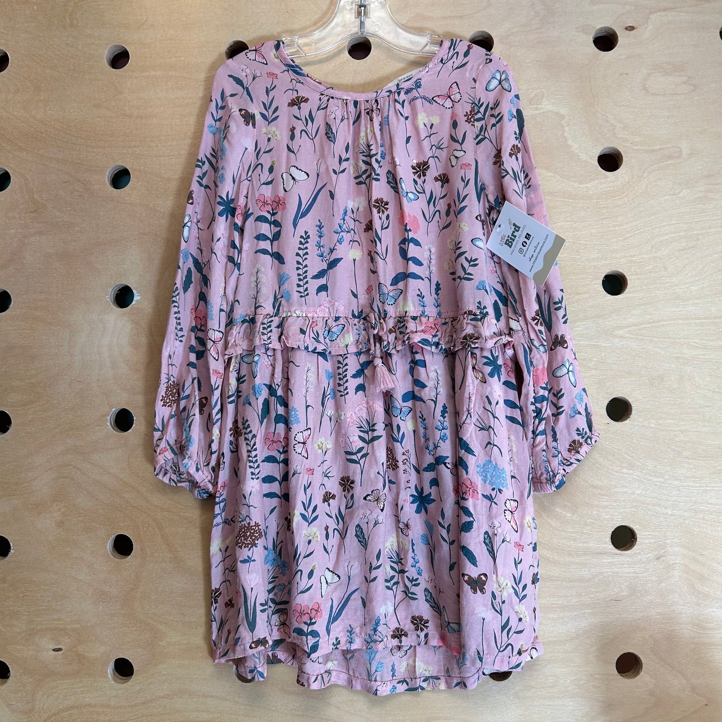 Blush Floral/Butterfly Modal Dress