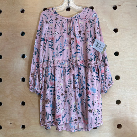 Blush Floral/Butterfly Modal Dress
