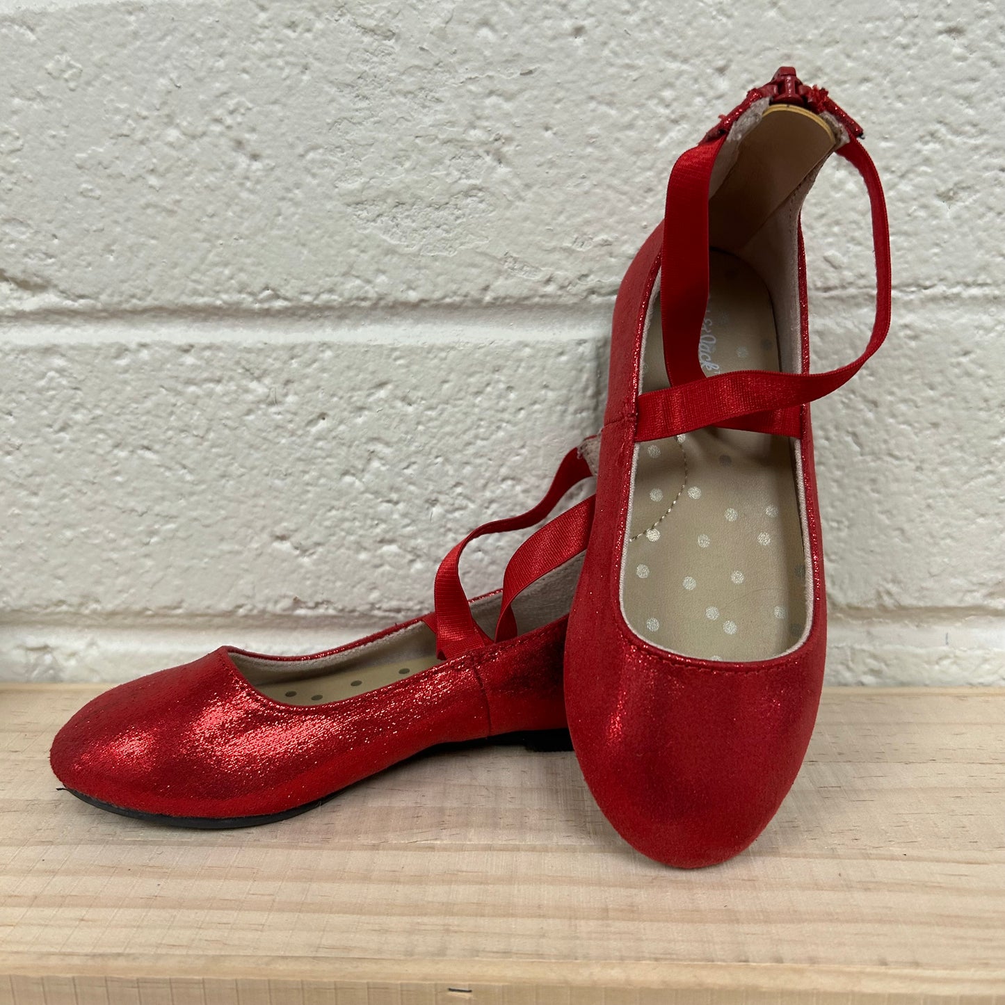 Red Ballerina Flats