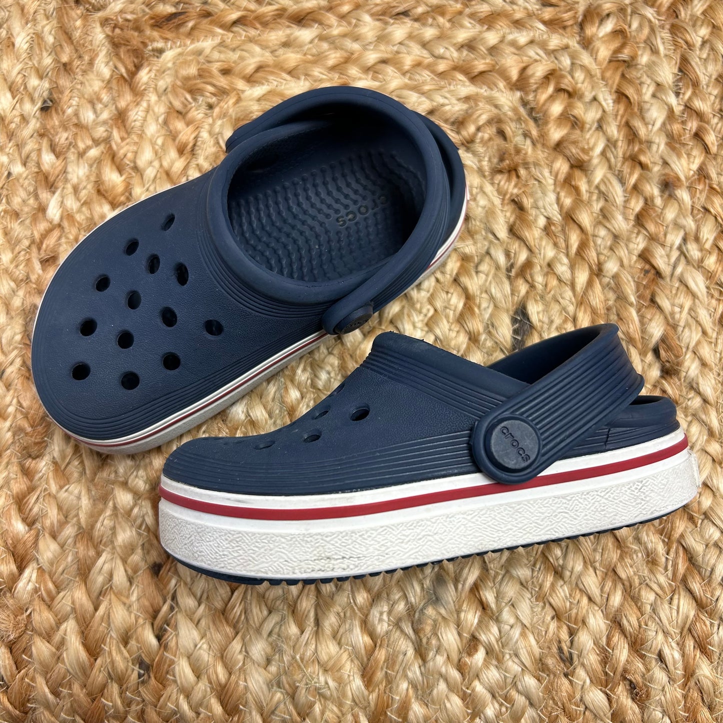 Blue & White Clogs