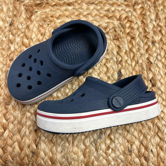 Blue & White Clogs