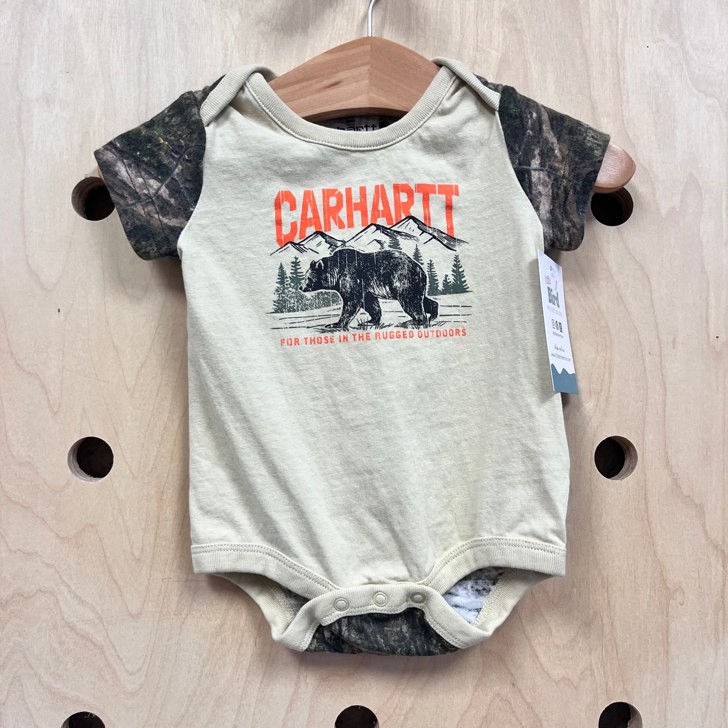 Tan/Camo Logo Bodysuit