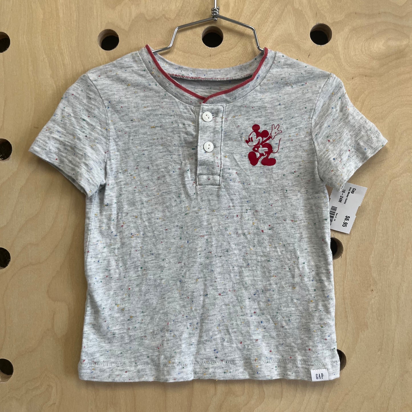 Grey Mickey Henley