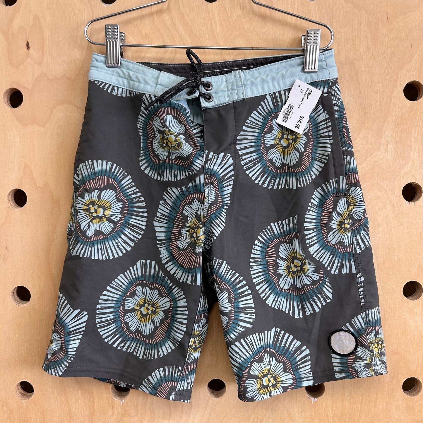 Grey & Blue Swim Trunks