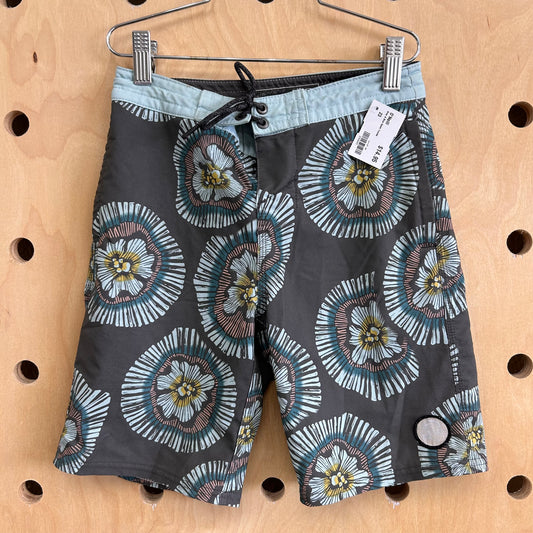 Grey & Blue Swim Trunks