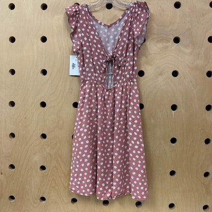 Pink Polka Dot Dress