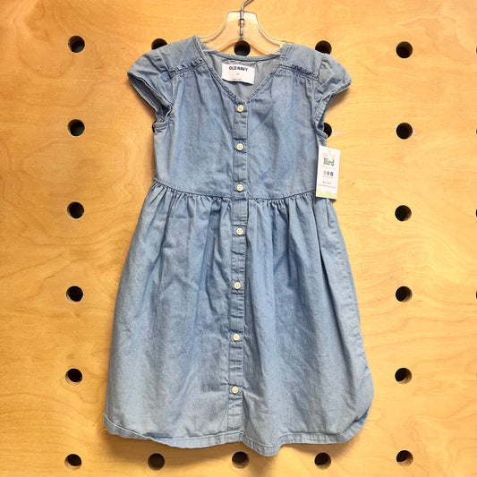 Chambray Buttons Dress