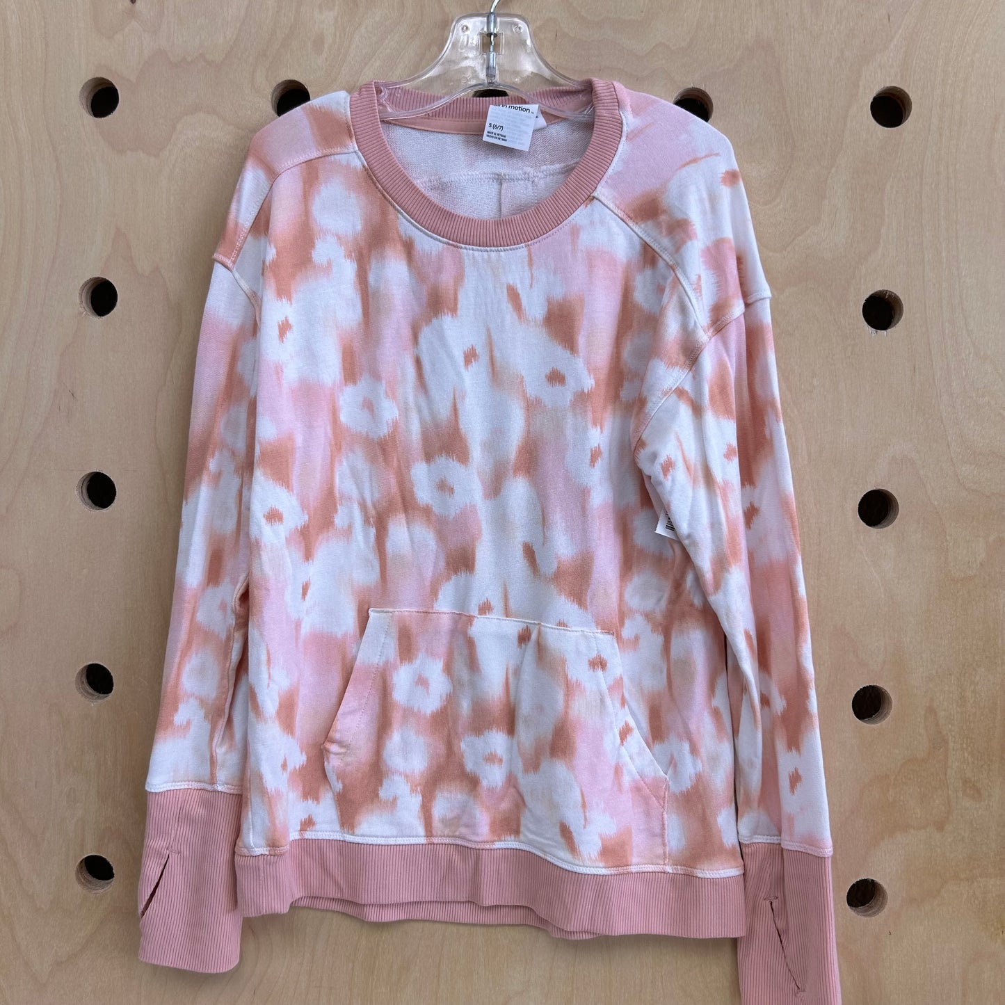 Pink & White Athletic Crewneck