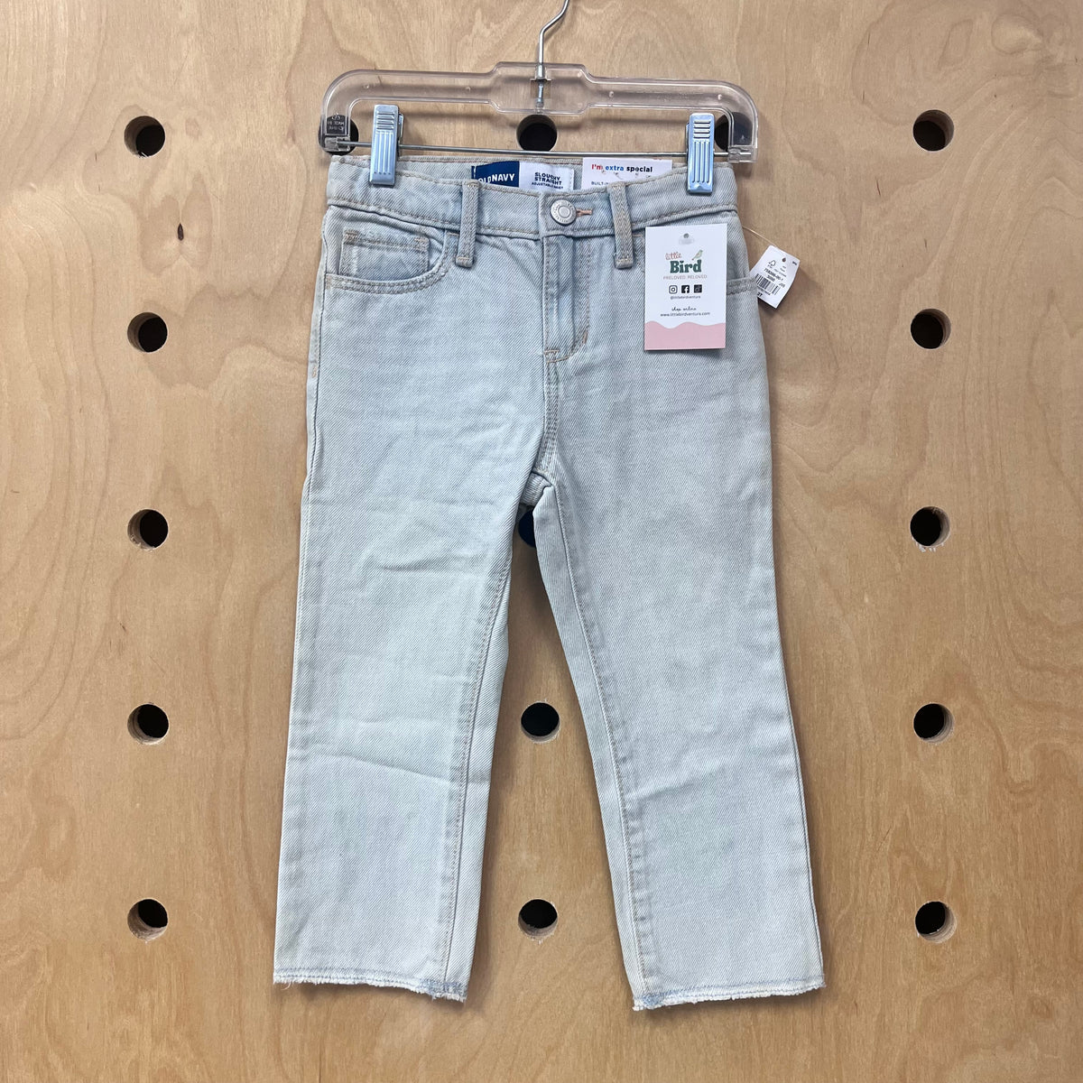 Light Wash Slouchy Straight Denim NEW!
